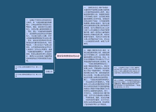 高空坠物责任如何认定