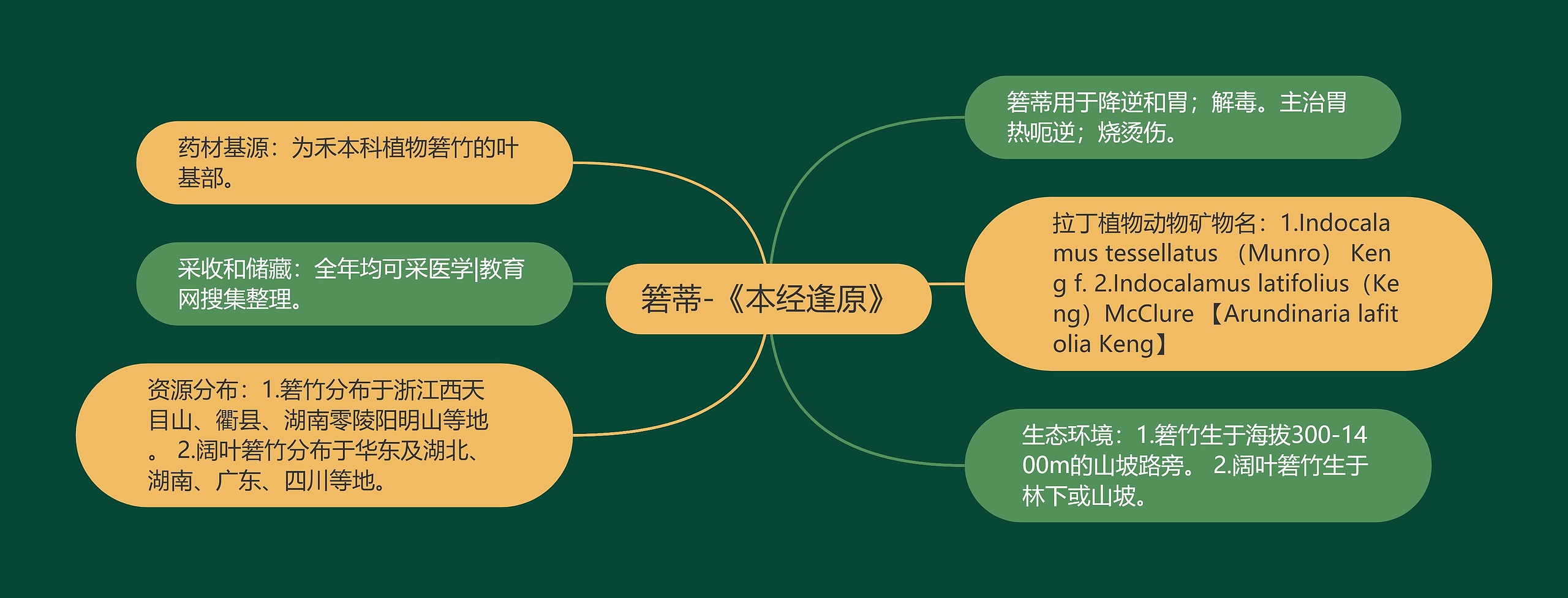 箬蒂-《本经逢原》思维导图