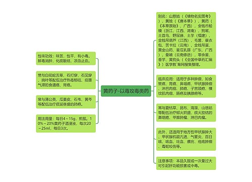 黄药子-以毒攻毒类药