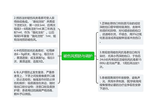 破伤风预防与调护