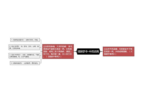 矮脚罗伞-中药词典