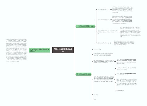 合同主体变更需要什么手续