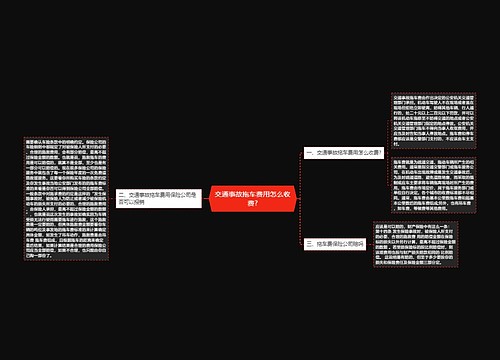 交通事故拖车费用怎么收费?