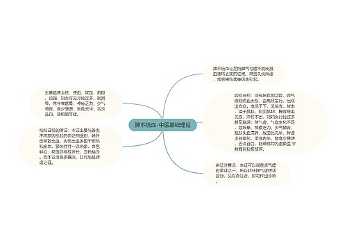 脾不统血-中医基础理论