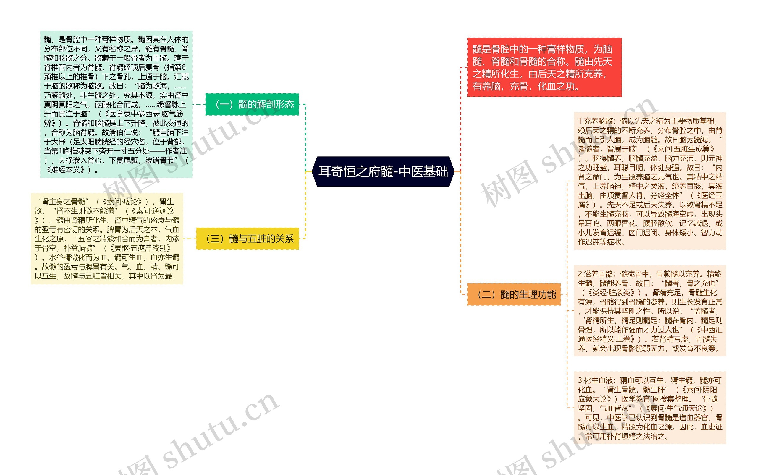 耳奇恒之府髓-中医基础思维导图