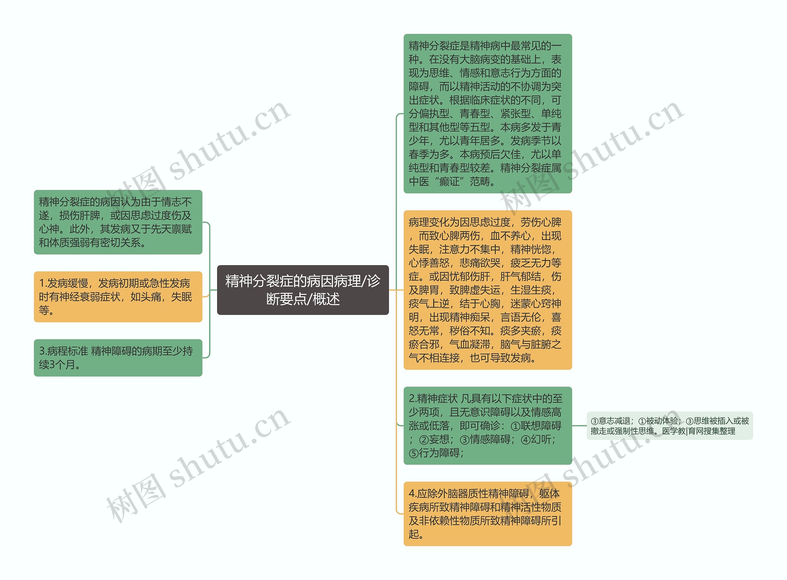 精神分裂症的病因病理/诊断要点/概述