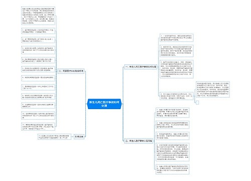 新生儿死亡医疗事故如何处理