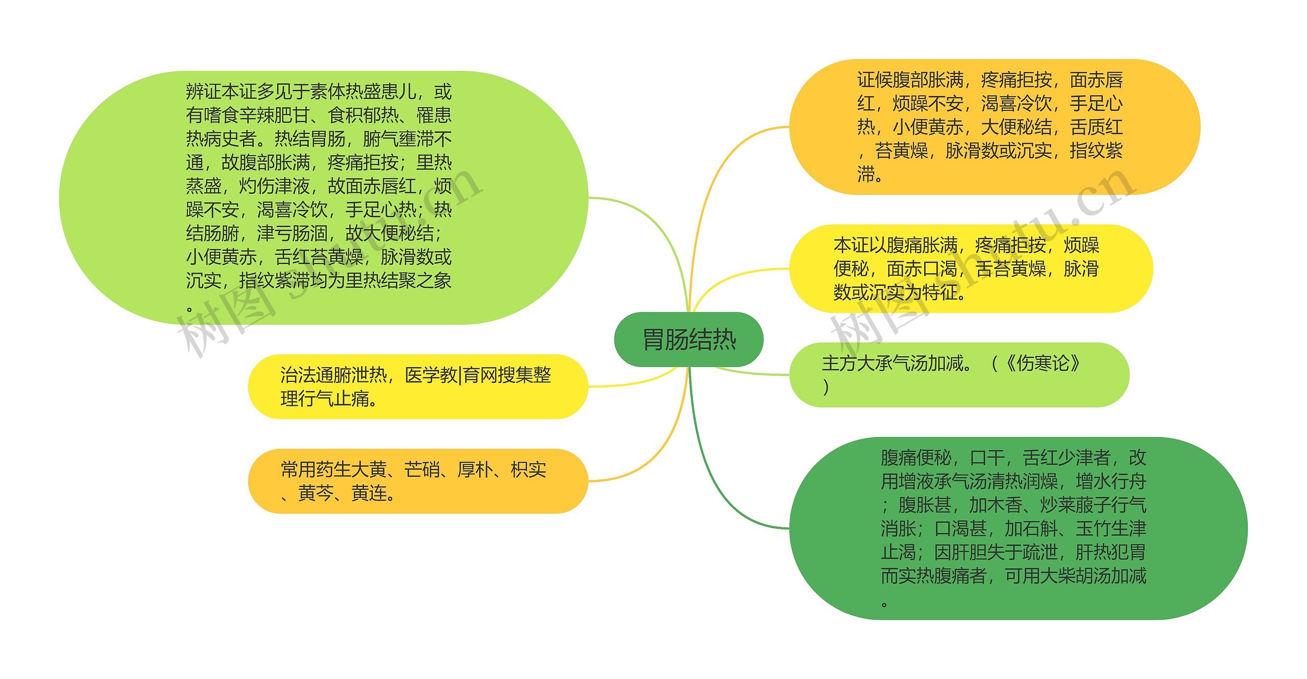 胃肠结热思维导图