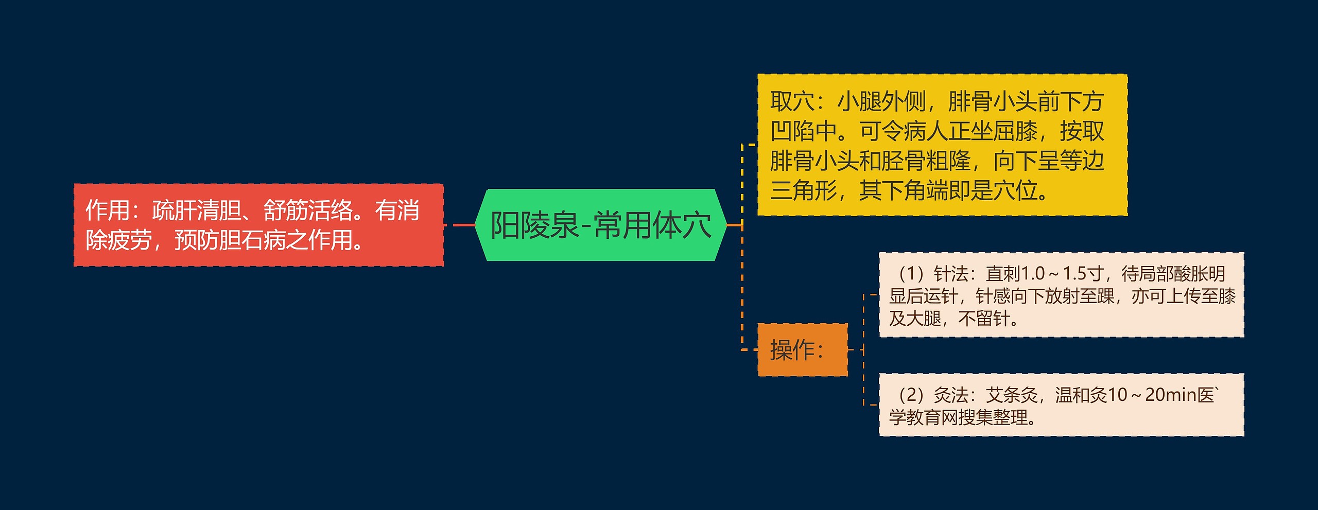 阳陵泉-常用体穴思维导图