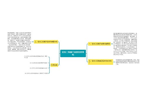 轻伤二级属于故意伤害罪吗