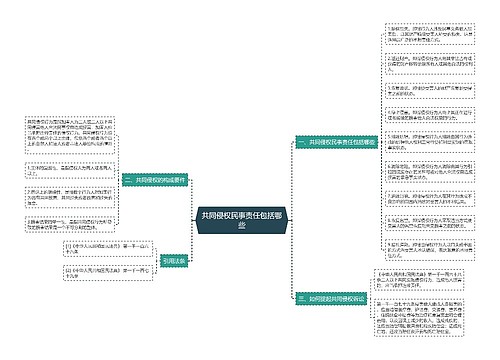 共同侵权民事责任包括哪些