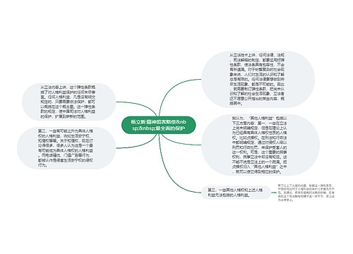 杨立新:精神损害赔偿&nbsp;&nbsp;最全面的保护