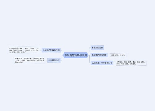 木半夏的功效与作用