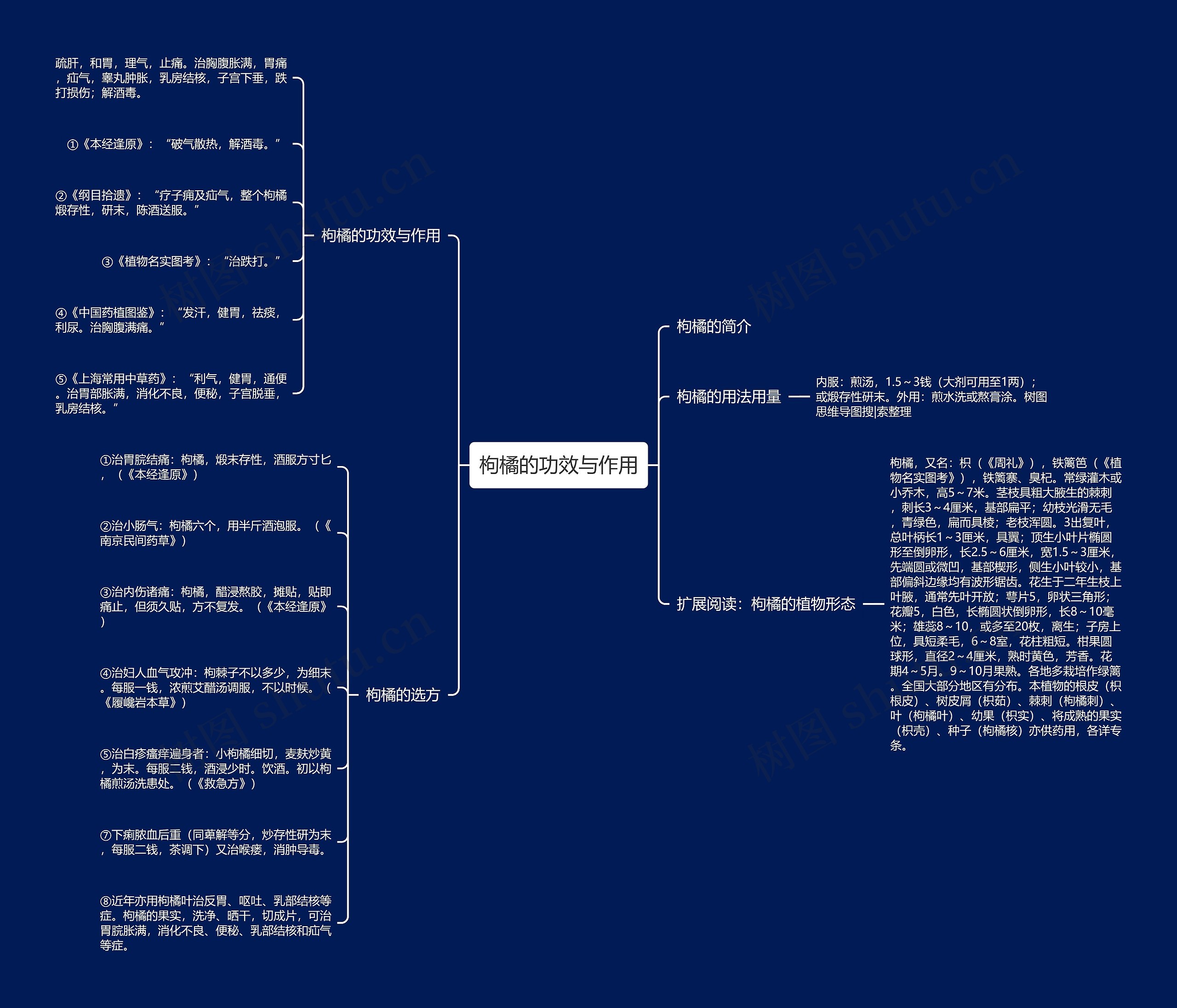 枸橘的功效与作用 枸橘的功效与作用