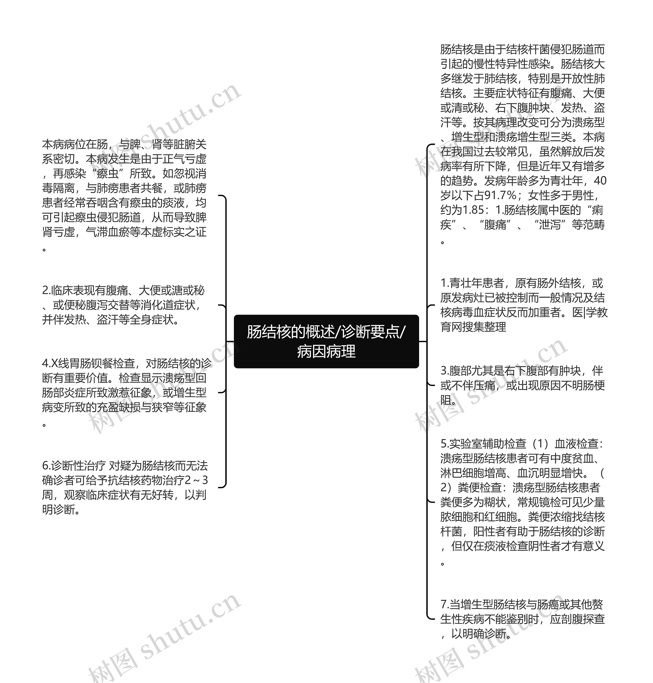 肠结核的概述/诊断要点/病因病理