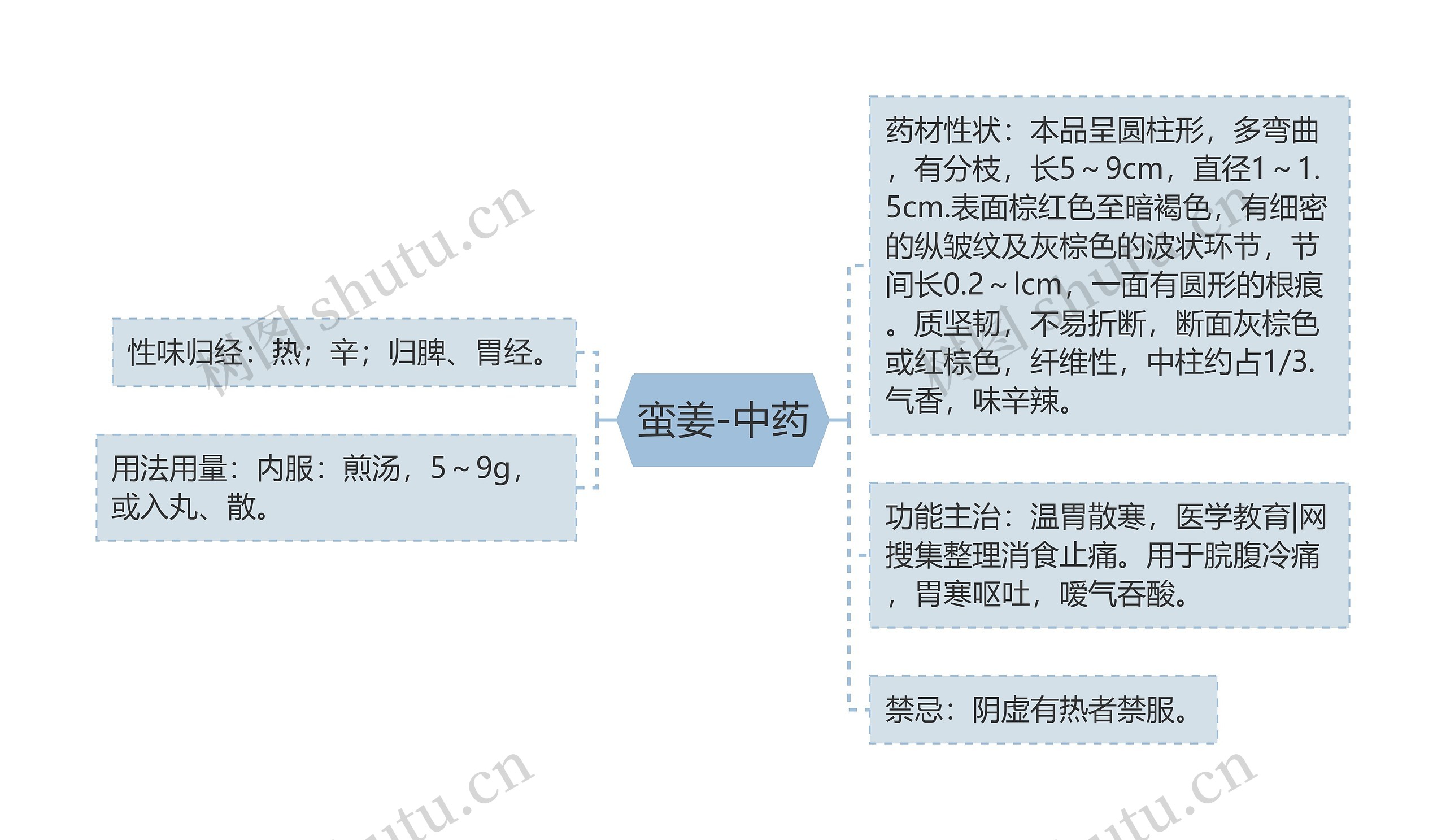 蛮姜-中药思维导图