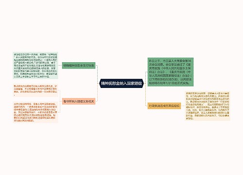 精神抚慰金纳入国家赔偿