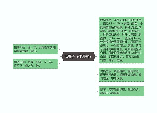 飞雷子（化湿药）