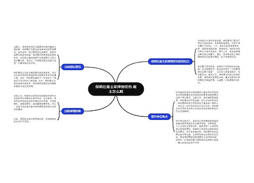 保姆在雇主家摔倒受伤 雇主怎么赔