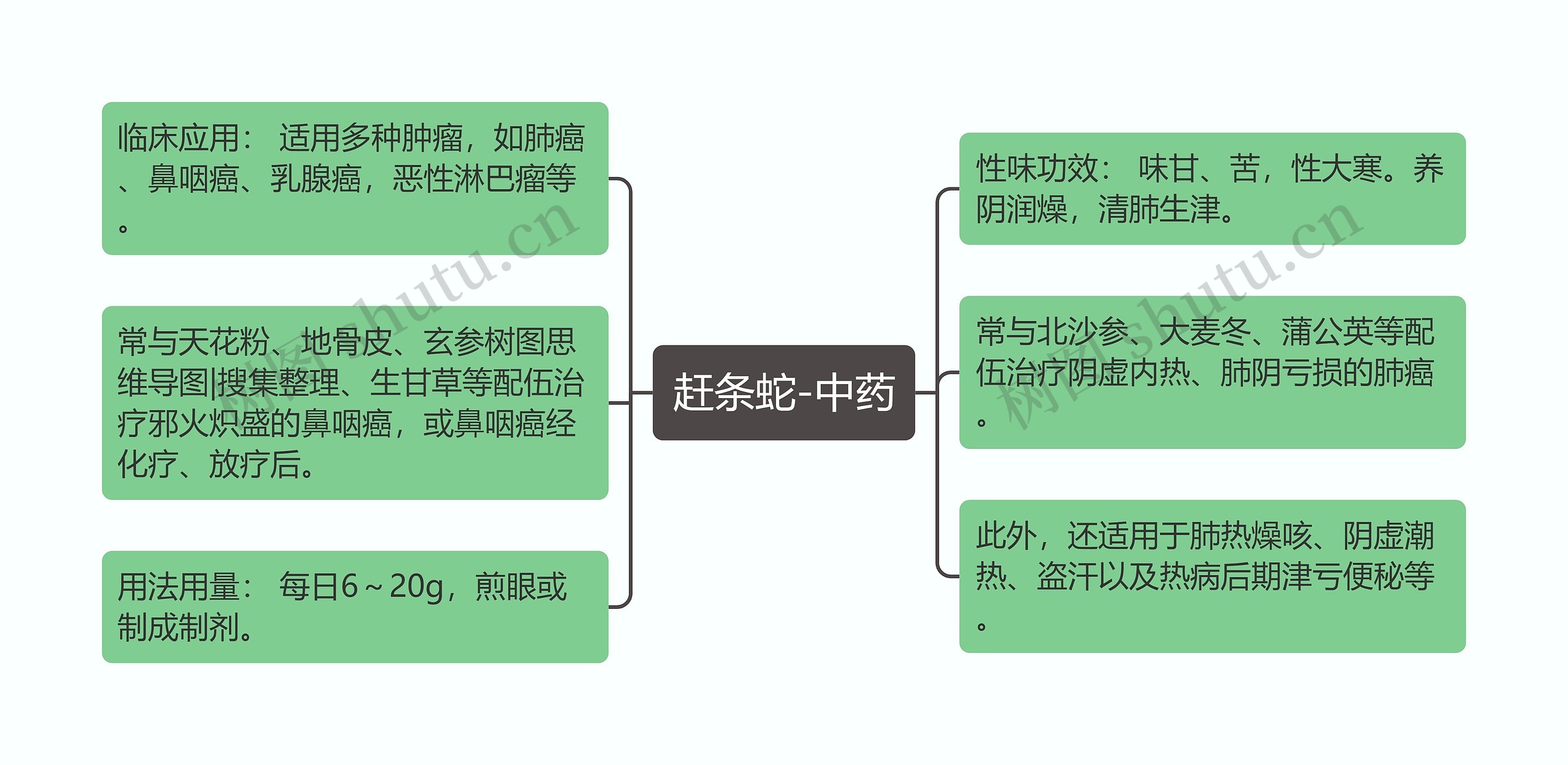 赶条蛇-中药思维导图