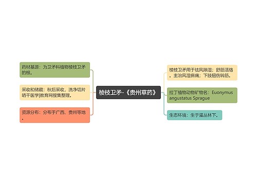 棱枝卫矛-《贵州草药》