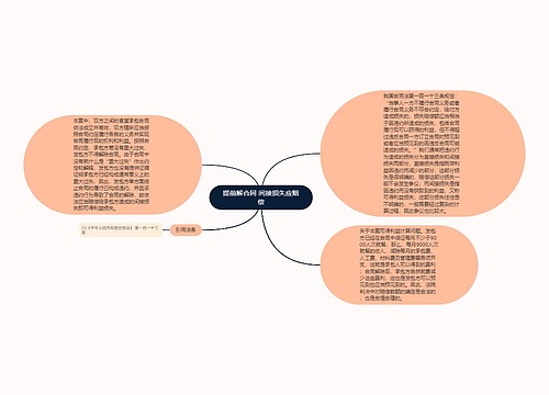 提前解合同 间接损失应赔偿