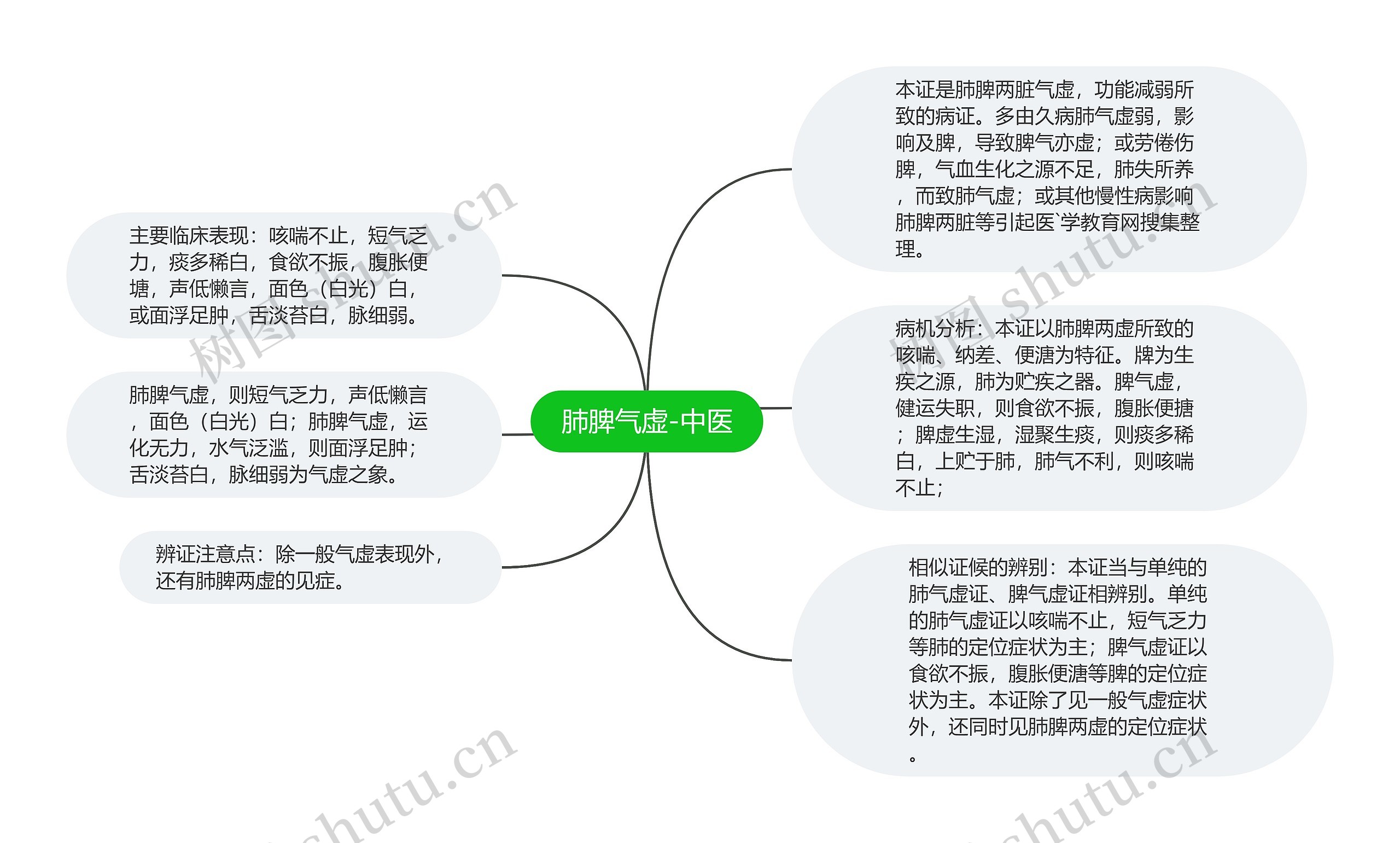 肺脾气虚-中医思维导图