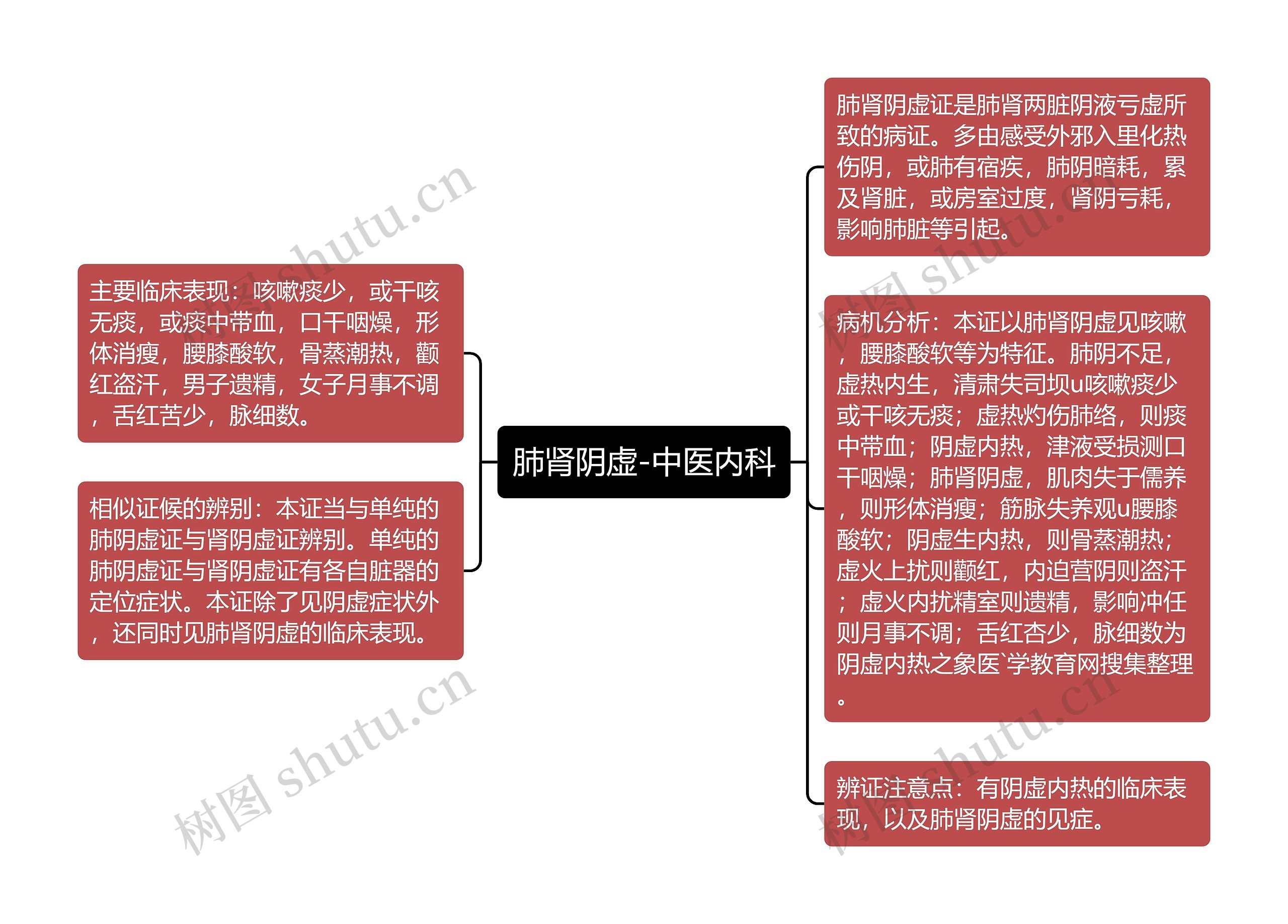 肺肾阴虚-中医内科思维导图