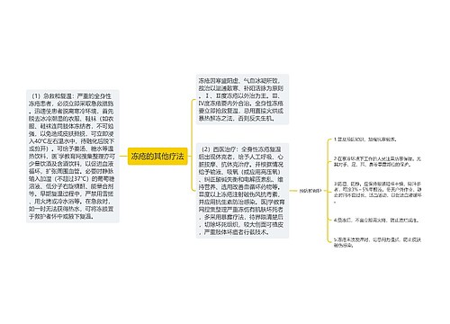 冻疮的其他疗法