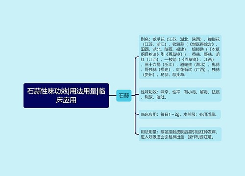 石蒜性味功效|用法用量|临床应用