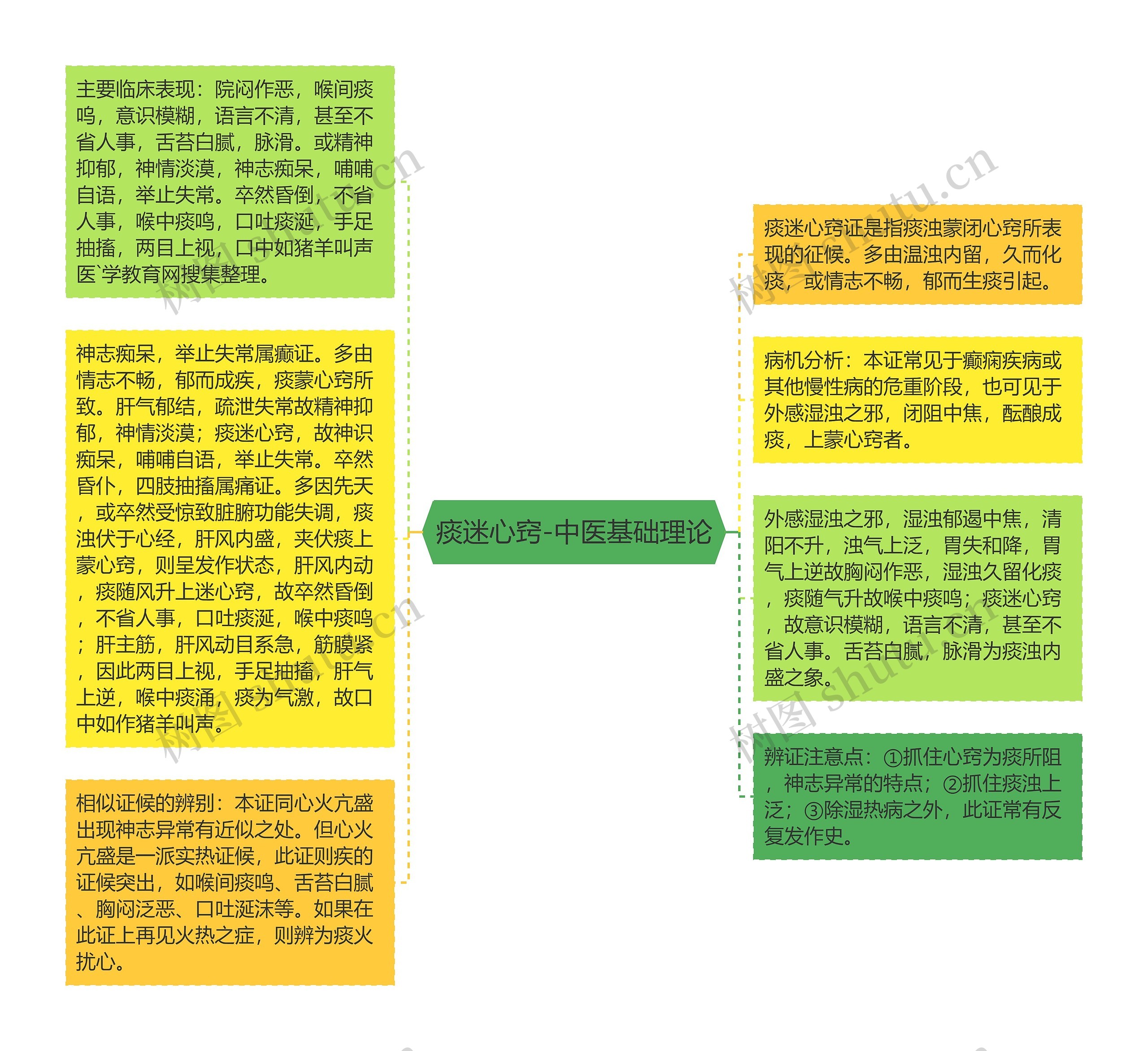 痰迷心窍-中医基础理论思维导图