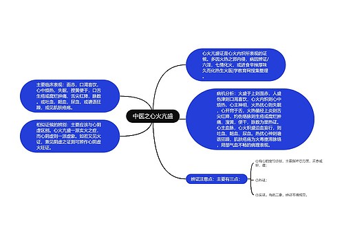 中医之心火亢盛