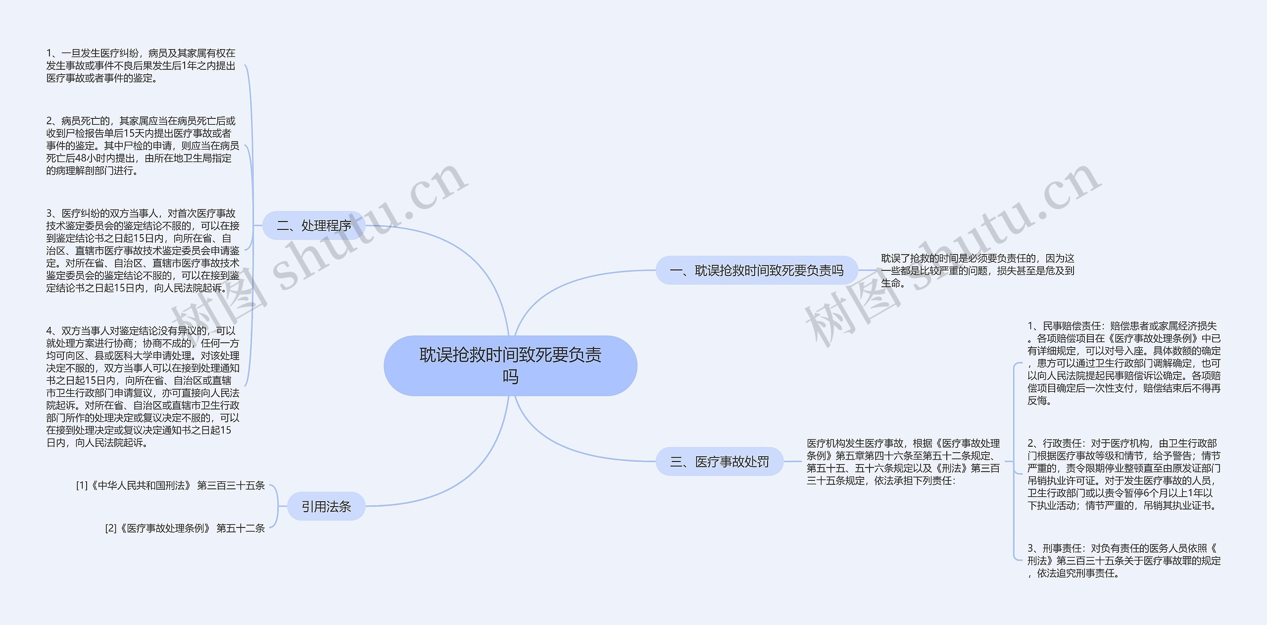 耽误抢救时间致死要负责吗思维导图