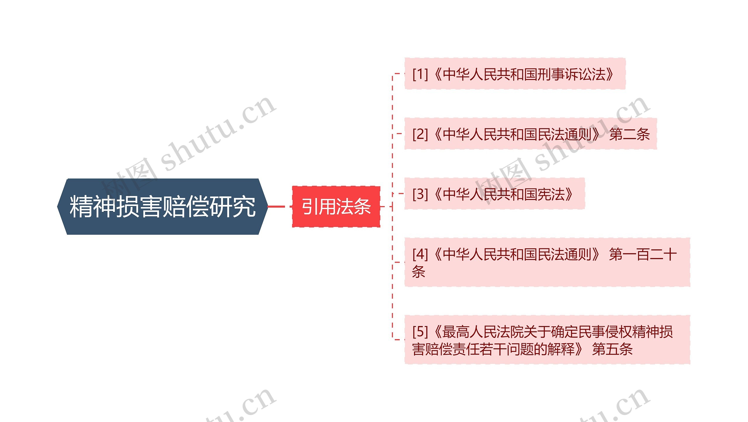 精神损害赔偿研究思维导图