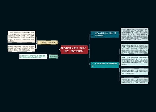 陕西4名男子非法“淘金”死亡，是否有赔偿？