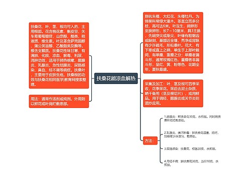 扶桑花能凉血解热