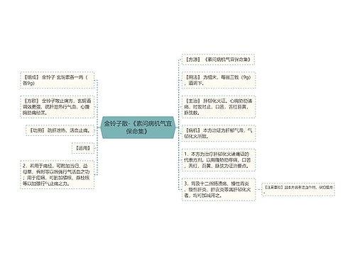 金铃子散-《素问病机气宜保命集》