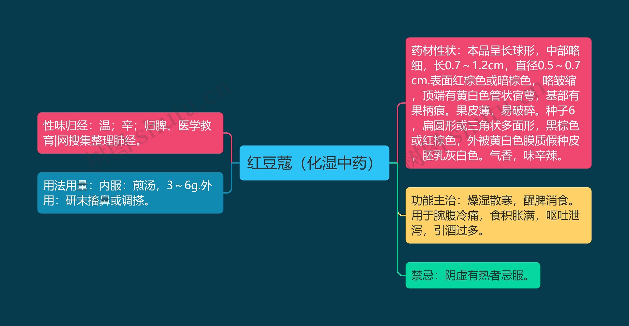 红豆蔻（化湿中药）