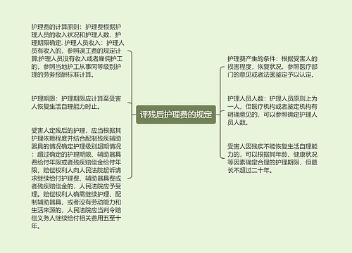 评残后护理费的规定