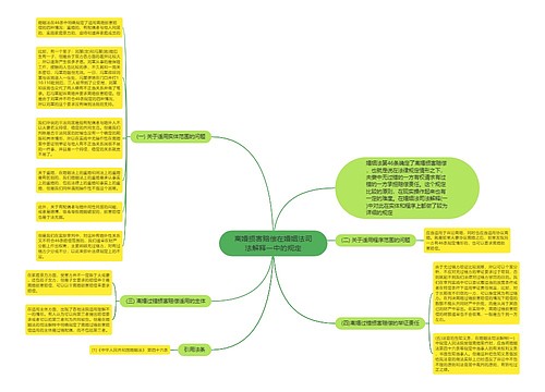 离婚损害赔偿在婚姻法司法解释一中的规定