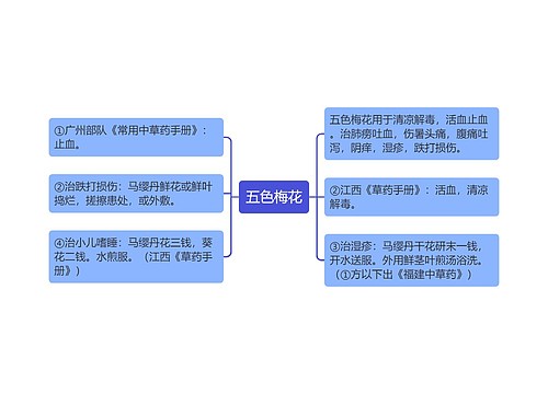 五色梅花