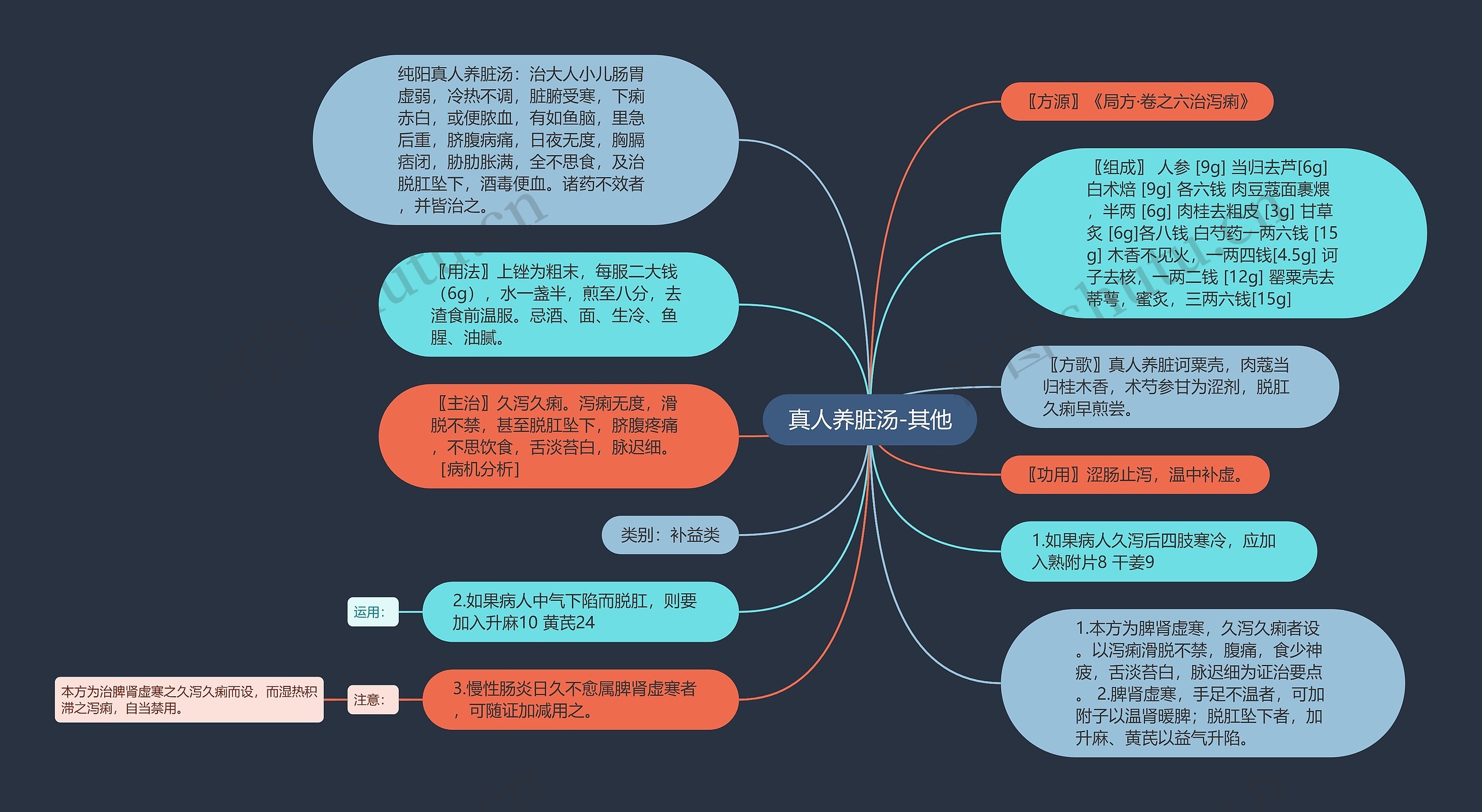 真人养脏汤-其他思维导图