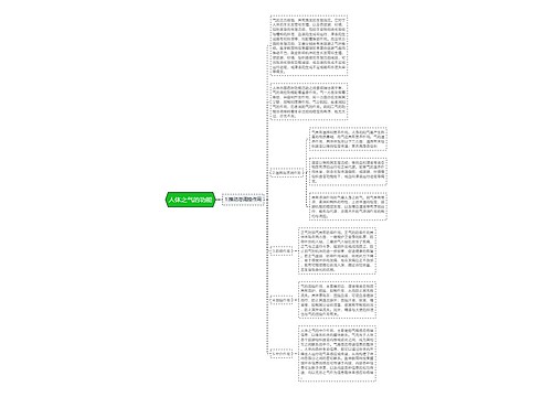 人体之气的功能