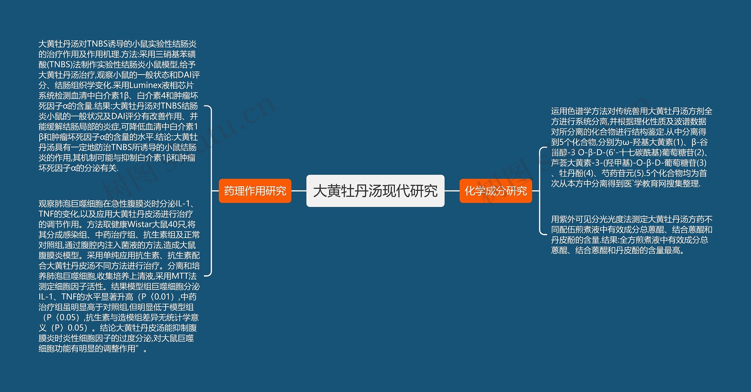 大黄牡丹汤现代研究