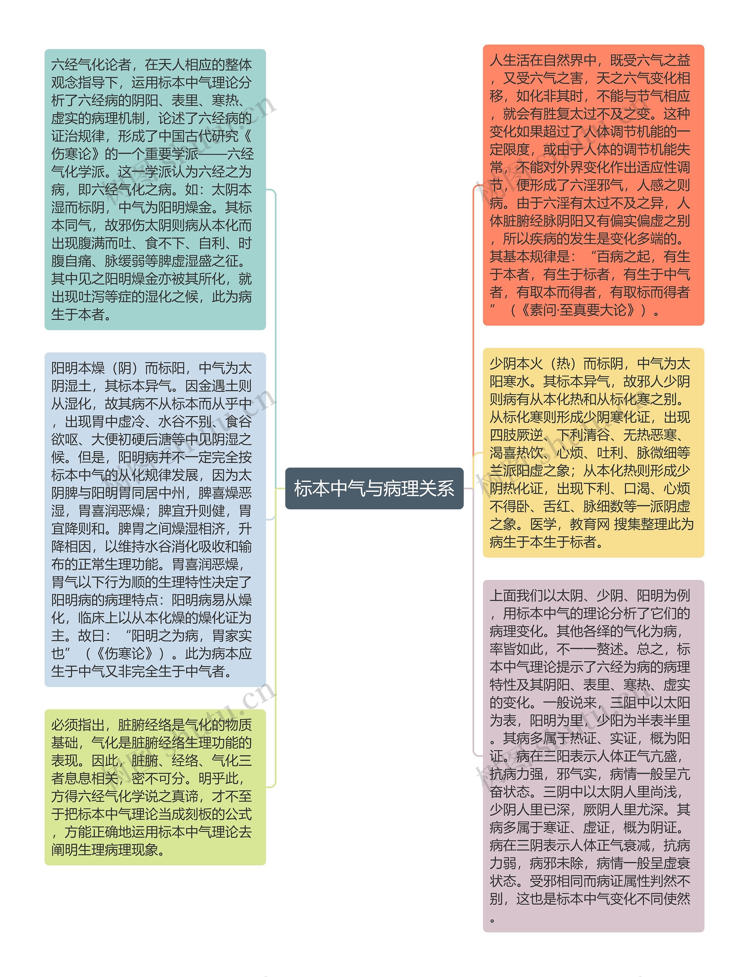 标本中气与病理关系