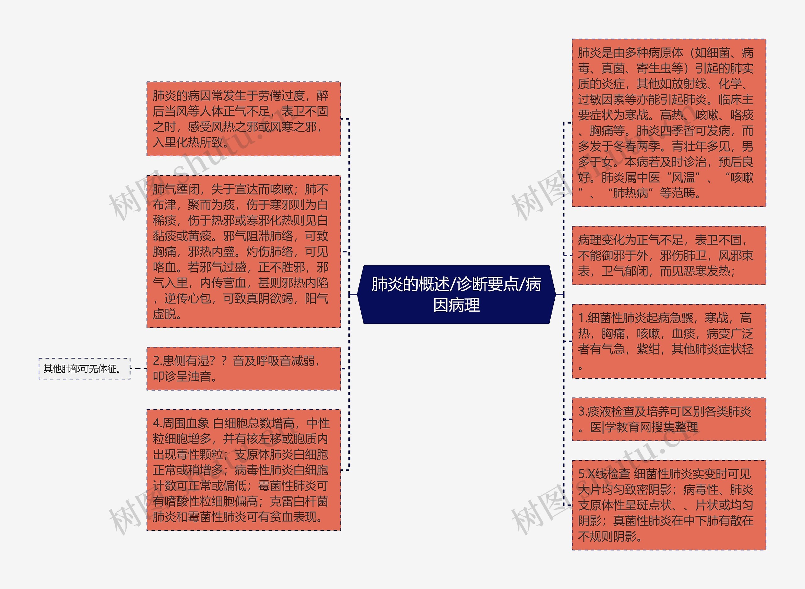 肺炎的概述/诊断要点/病因病理