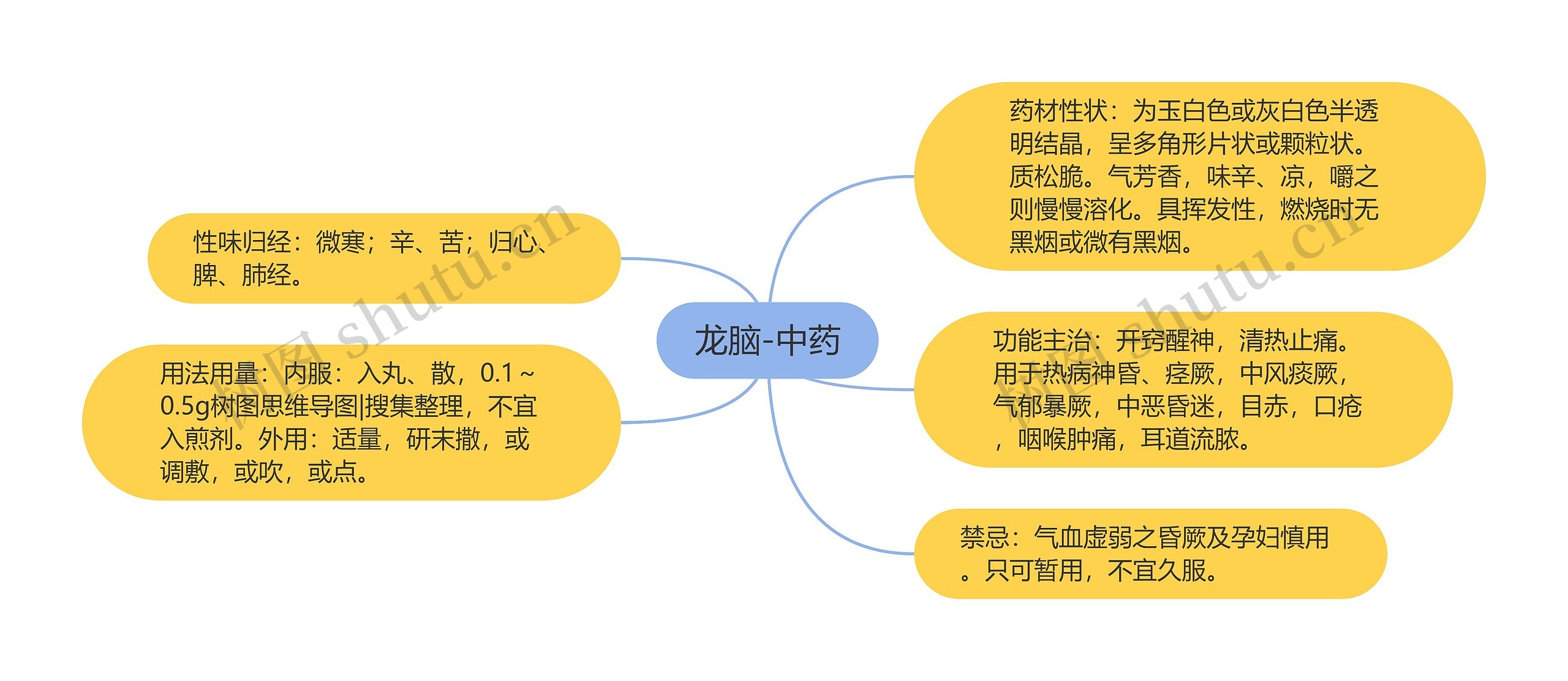 龙脑-中药思维导图