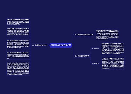 侵权行为间接结合是怎样