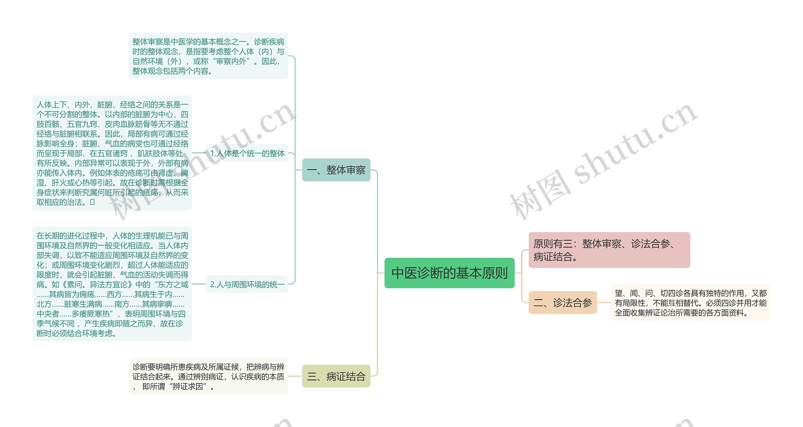 中医诊断的基本原则