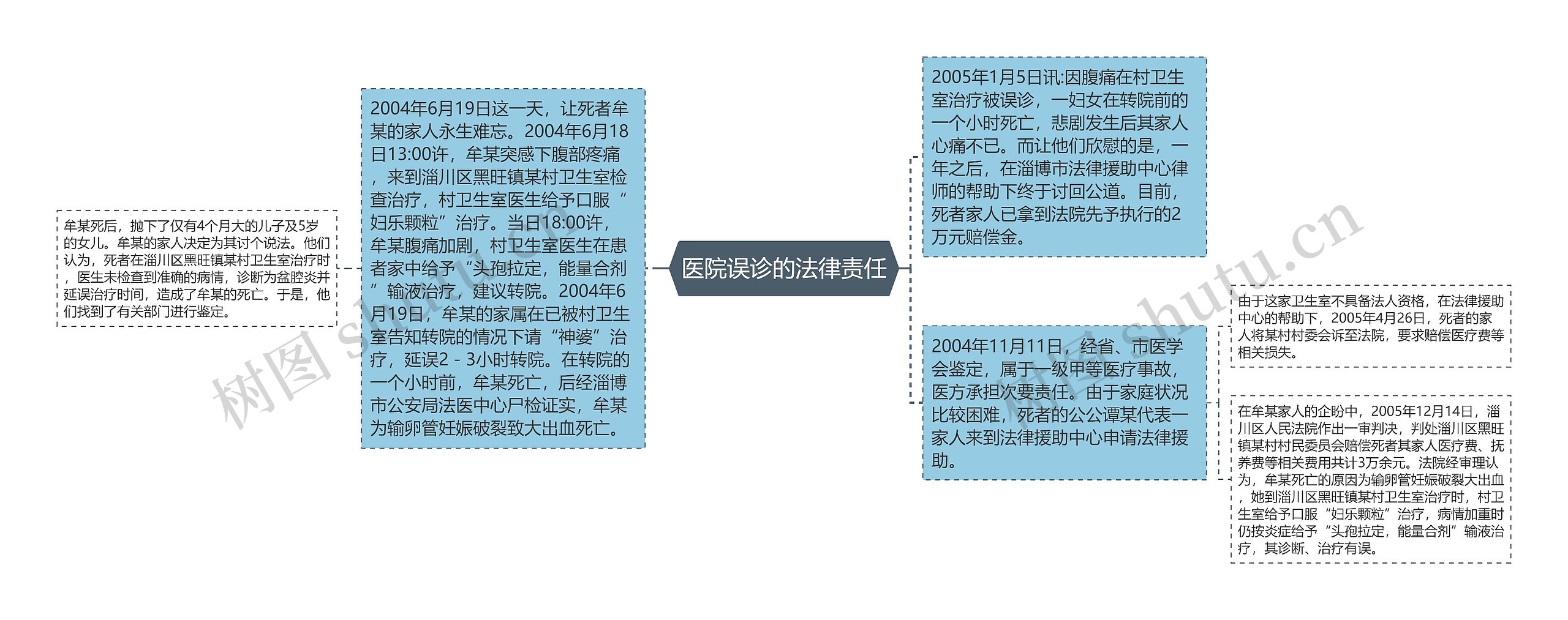 医院误诊的法律责任思维导图